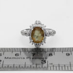 انگشتر الکساندریت الماس تراش نقره زنانه طرح سپیدخت - Image 3