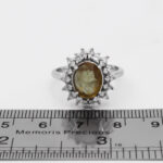 انگشتر الکساندریت الماس تراش نقره زنانه طرح سوریا - Image 3