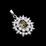 گردنبند الکساندریت الماس تراش نقره زنانه طرح زرین - Image 4