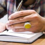 انگشتر شرف الشمس نقره مردانه طرح برزان + حکاکی - Image 5