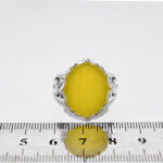 انگشتر شرف الشمس نقره مردانه طرح شمسه "حسبی الله" + حکاکی - Image 4