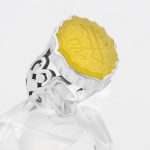 انگشتر شرف الشمس نقره مردانه طرح شمسه "حسبی الله" + حکاکی - Image 6