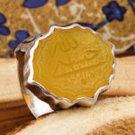 انگشتر شرف الشمس نقره مردانه طرح شمسه "حسبی الله" + حکاکی - Image 5