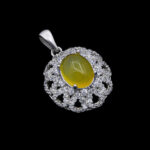 گردنبند شرف الشمس زنانه نقره طرح عصمت + حکاکی - Image 4