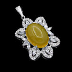 گردنبند شرف الشمس زنانه نقره طرح مهین تاج + حکاکی - Image 4