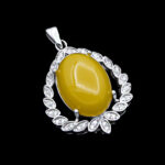 گردنبند شرف الشمس زنانه نقره طرح شهرزاد + حکاکی - Image 4