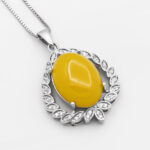 گردنبند شرف الشمس زنانه نقره طرح شهرزاد + حکاکی - Image 3