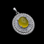 گردنبند شرف الشمس زنانه نقره طرح هاسینه + حکاکی - Image 4