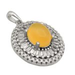 گردنبند شرف الشمس زنانه نقره طرح هاسینه + حکاکی