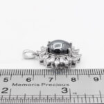 گردنبند حدید صینی زنانه نقره طرح مهرسا+ حکاکی - Image 3