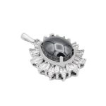 گردنبند حدید صینی زنانه نقره طرح مهرسا+ حکاکی