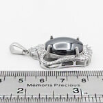 گردنبند حدید صینی زنانه نقره طرح منظر+ حکاکی - Image 2