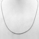 زنجیر نقره طرح ظریف حنانه عیار ۹۲۵ مخصوص گردنبند (۵۰ سانتی متری) - Image 3