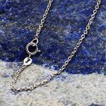 زنجیر نقره طرح ظریف حنانه عیار ۹۲۵ مخصوص گردنبند (۵۰ سانتی متری) - Image 2