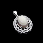 گردنبند عقیق باباقوری نقره زنانه طرح طلعت - Image 4