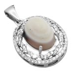 گردنبند عقیق باباقوری نقره زنانه طرح طلعت