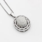 گردنبند عقیق باباقوری نقره زنانه طرح فرناز - Image 3
