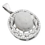 گردنبند عقیق باباقوری نقره زنانه طرح فرناز