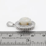 گردنبند عقیق باباقوری نقره زنانه طرح فرنوش - Image 2