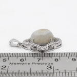 گردنبند عقیق باباقوری نقره زنانه طرح فرنیان - Image 2