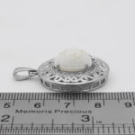 گردنبند عقیق باباقوری نقره زنانه طرح فروغ - Image 2