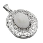 گردنبند عقیق باباقوری نقره زنانه طرح فروغ