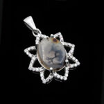 گردنبند شجر زنانه نقره طرح غنچه - Image 4