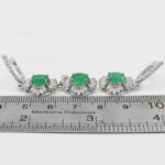 نیم ست عقیق سبز نقره زنانه طرح آبان - Image 3