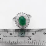 نیم ست عقیق سبز نقره زنانه طرح شکیبا - Image 3