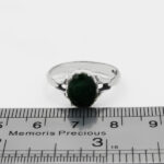 انگشتر زمرد الماس تراش نقره مردانه شهداد - Image 2