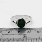 انگشتر زمرد الماس تراش نقره مردانه شهراد - Image 4