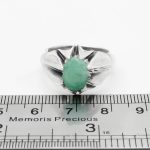 انگشتر زمرد زامبی الماس تراش نقره مردانه الیاس - Image 3