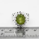 انگشتر فاخر دست ساز زبرجد الماس تراش نقره مردانه طرح شهراد - Image 3