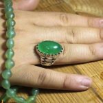 انگشتر یشم نقره مردانه طرح ونداد - Image 3