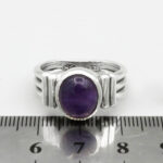 انگشتر آمیتیست نقره مردانه طرح ارشا - Image 3