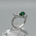 انگشتر یشم نقره زنانه طرح ساره - Image 2