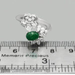 انگشتر یشم نقره زنانه طرح ساره - Image 3