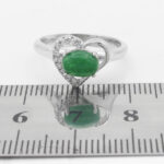 انگشتر یشم نقره زنانه طرح صوفیا - Image 2