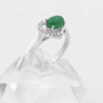 انگشتر یشم نقره زنانه طرح صوفیا - Image 3