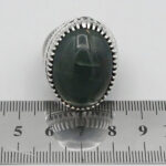 انگشتر یشم نقره مردانه طرح فاخر عماد - Image 2