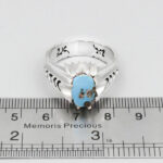 انگشتر فیروزه نیشابوری نقره دست ساز مردانه طرح حاماد - Image 2