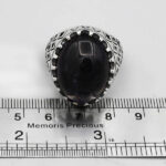 انگشتر آمیتیست نقره مردانه طرح فاخر شاهین - Image 2