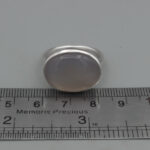 انگشتر عقیق کبود نقره مردانه و زنانه طرح ثامن + حرز امام جواد (ع) + تربت امام حسین(ع) - Image 2