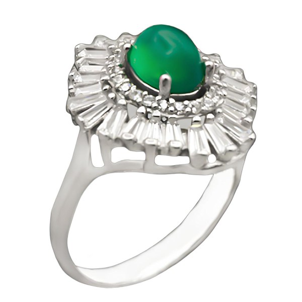 ۴-۱-۱۰۵۰-green-agate-ring-8-5 زیباترین انگشتر عقیق سبز ارزان