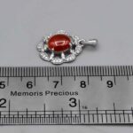 گردنبند عقیق سرخ نقره زنانه طرح ثریا - Image 2