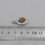 گردنبند عقیق سلیمانی نقره زنانه طرح مهدیه - Image 2