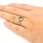 انگشتر زبرجد نقره مردانه طرح بابک - Image 3