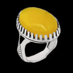 انگشتر شرف الشمس نقره مردانه طرح صاحب + حکاکی - Image 5