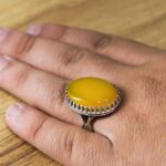 انگشتر شرف الشمس نقره مردانه طرح صاحب + حکاکی - Image 2