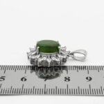 گردنبند یشم نقره زنانه طرح شانلی - Image 2